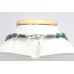 String Necklace Women Oxidized Metal Natural Multi Color Gem Stones D229